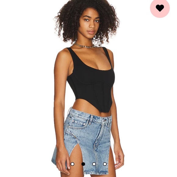 New NBD Revolve black corset crop top XS - Picture 6 of 9